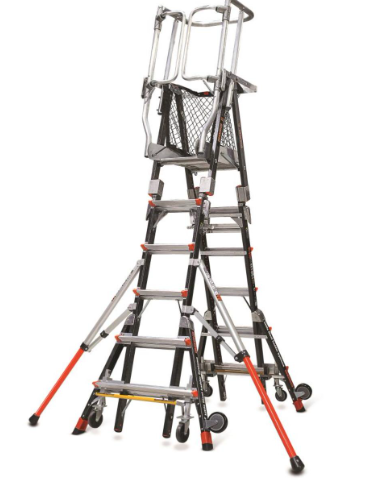 ESCALERA FARAON 6 PELDAÑOS + JAULA